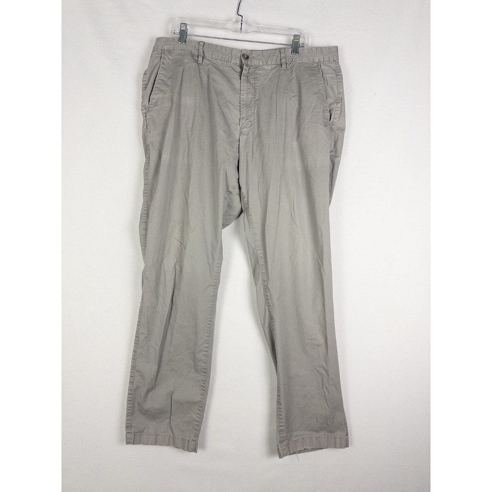 Bonobos Athletic Chino Pants Mens 38x32 Gray‎ Pleated Casual Stretch Straight